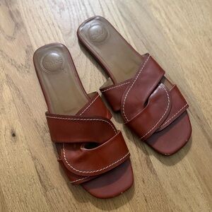 Chloe Candice Sepia Slides Sandals 41